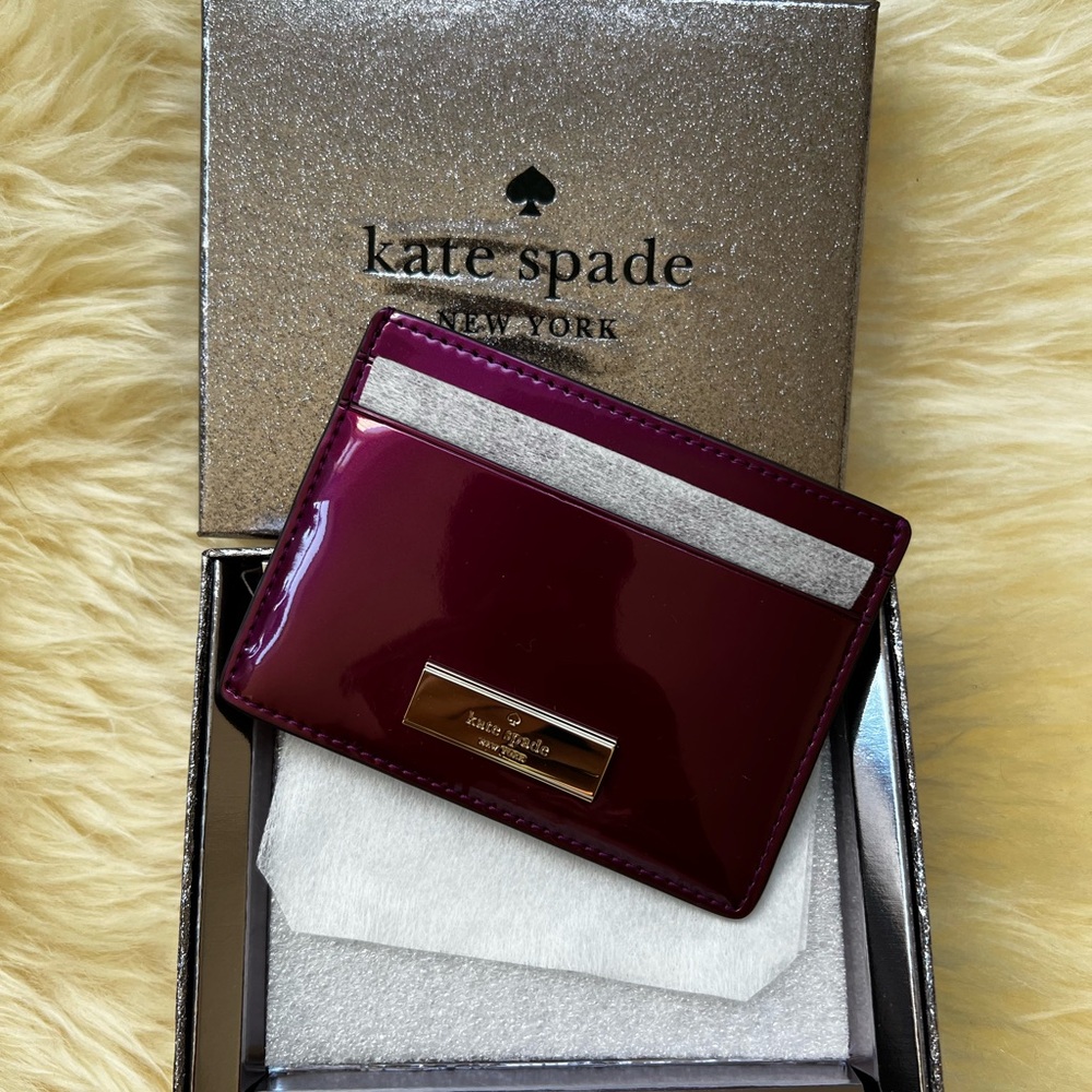 Kate Spade Deep Red Card Holder